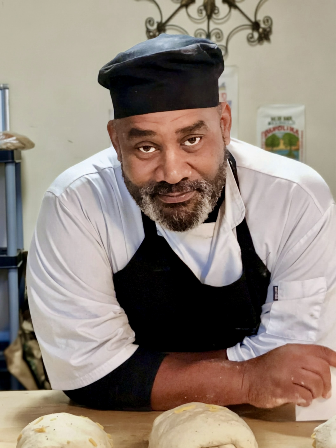 Henry Hunter in the bakery